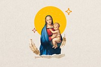 Raphael's Madonna del Granduca famous painting, remixed by rawpixel