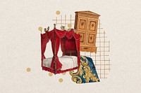 Vintage furniture  background, remixed by rawpixel