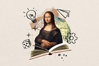 Mona Lisa business background. Leonardo da Vinci art remixed by rawpixel.