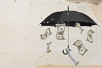 Investment protection umbrella, collage remix design