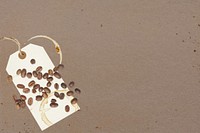 Coffee beans background, collage remix design