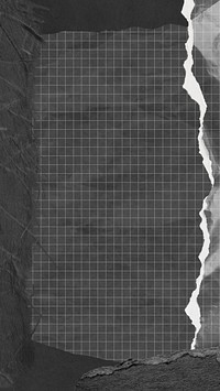 Black mobile wallpaper, ripped paper frame design