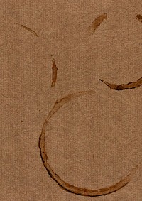 Coffee cup stain background, brown design