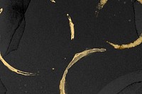 Gold glass stain background, black design