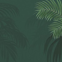 Tropical leaves dark elegance