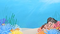 Underwater world, blue desktop wallpaper background