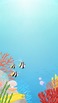 Tropical coral reef iPhone wallpaper background