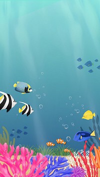 Tropical ocean world iPhone wallpaper background