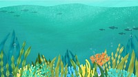 Green under ocean desktop wallpaper background