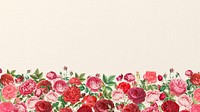 Valentine's flower border HD wallpaper, pink roses background