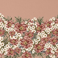 Vintage camellia flower background, pink aesthetic 