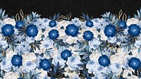 Blue anemone flower computer wallpaper, Winter season background