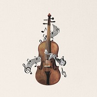 Violin, musical instrument. Remixed by rawpixel.