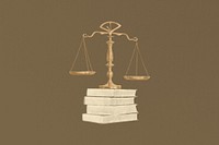 Scale of justice, books, legal. Remixed by rawpixel.