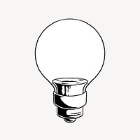 Light bulb illustration element vector