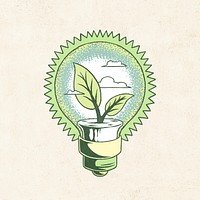 Retro green energy psd element