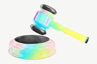 Gradient justice gavel psd