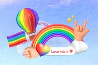 Love wins collage remix design