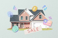 Sale word, real estate & property remix