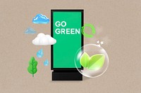 Go green word, environment remix