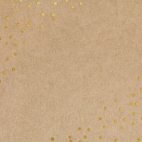 Craft paper textured background, gold confetti border