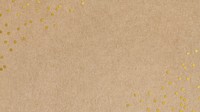 Craft paper textured desktop wallpaper, gold confetti border