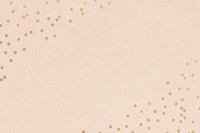 Aesthetic beige background, gold confetti border