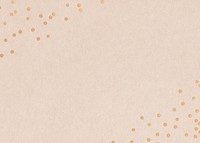 Gold confetti border, beige background