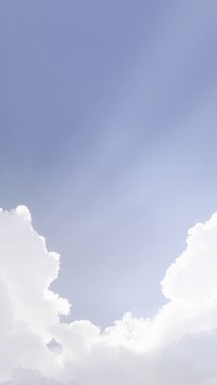 Aesthetic sky mobile wallpaper with sun ray