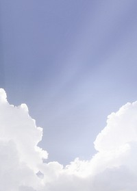 Beautiful sky background with Sun ray