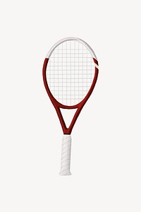 Tennis racket, sport equipment illustration