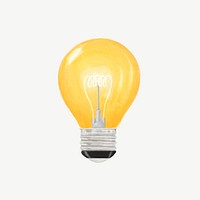 Light bulb, creative idea illustration psd