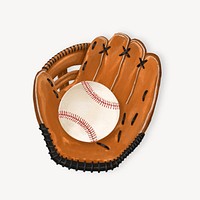 Baseball glove, sport equipment illustration