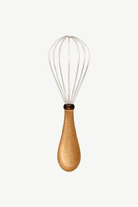 Whisk, baking tool illustration psd