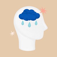 Clouded head, mental health remix psd