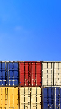 Colorful shipping containers mobile wallpaper