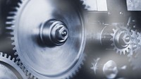 Manufacturing gears, gray computer wallpaper