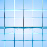 Blue glass windows background design