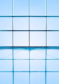 Blue glass windows image