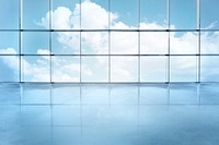 Sky through windows background design