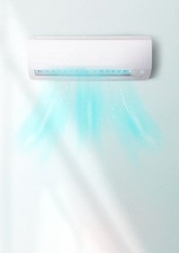 Air conditioner image with copy space