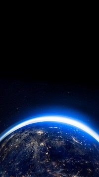 Glowing planet earth mobile wallpaper