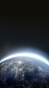 Planet earth, dark mobile wallpaper