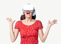 Fun digital VR game psd