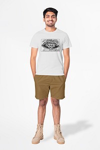 T-shirt men&rsquo;s basic wear full body isolated design