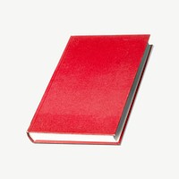Red book isolated graphic psd