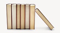 Book stack, isolated object on white