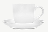 White ceramic cup isolated object psd