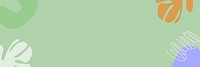 Pastel green botanical background, cute design