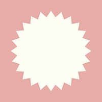 Pink starburst frame background